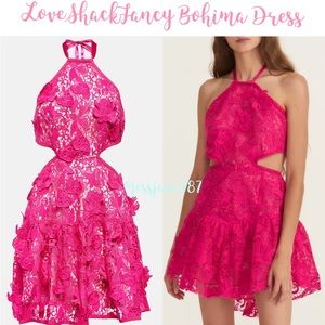 LoveShackFancy Bohima Dress Pink Ivy